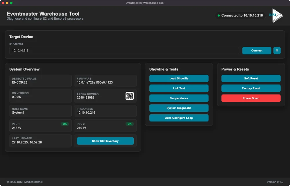Eventmaster Warehouse Tool